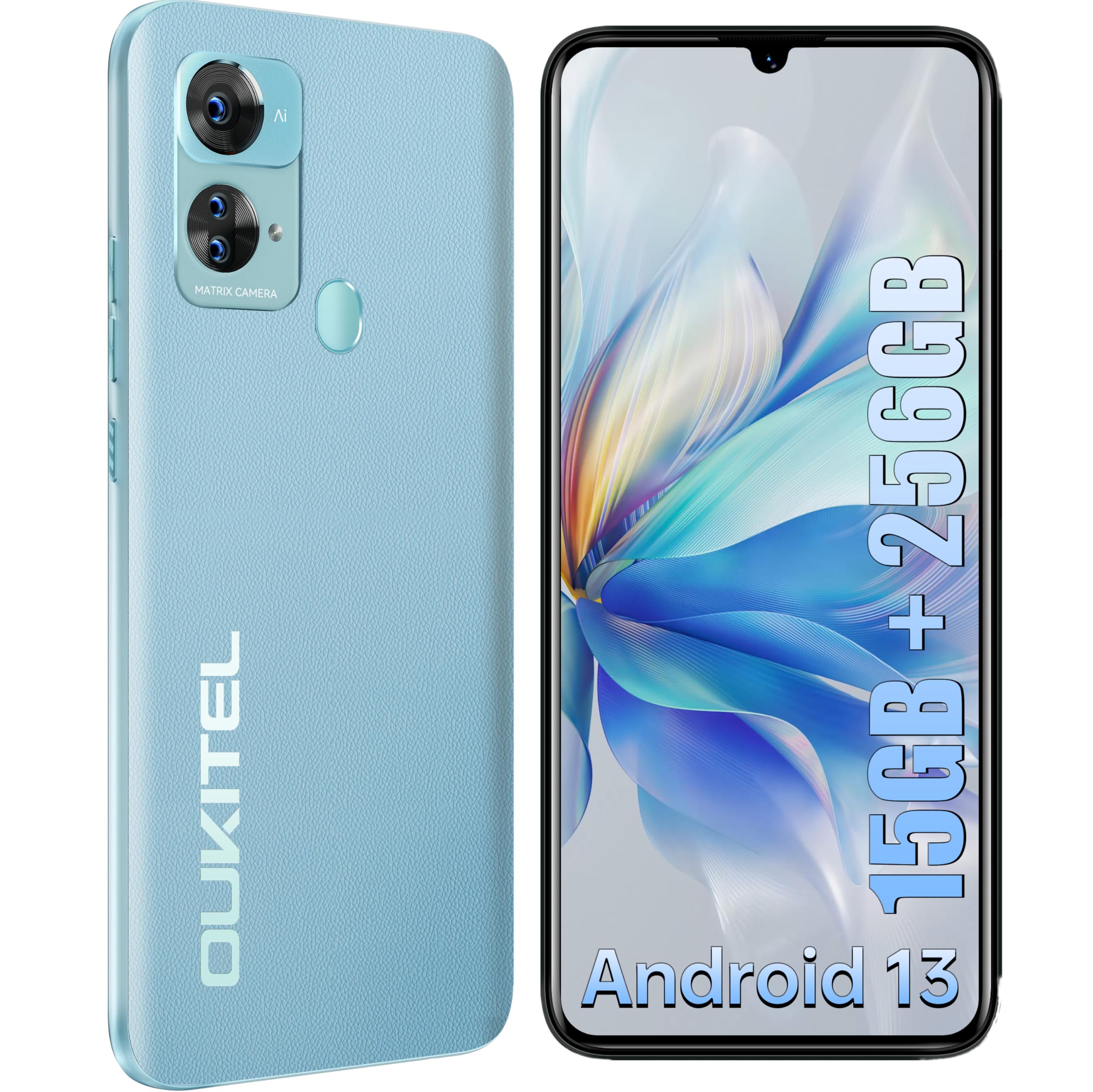 OUKITEL C33 Android 13 Mobile Phone, Smartphone 15GB+256GB (2TB